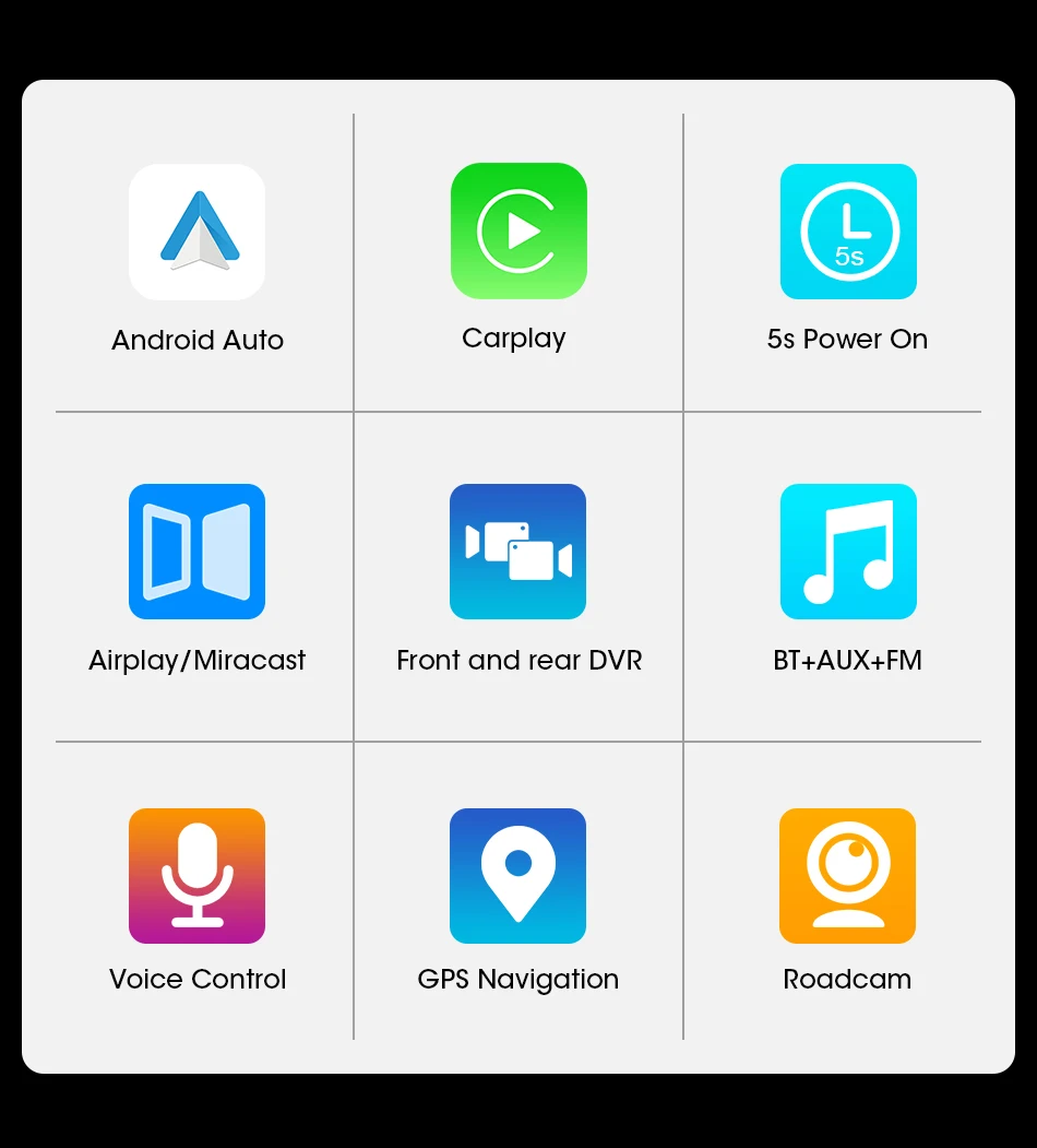 11,26" displej do auta, Android auto, Airplay, 2x kamera - 18