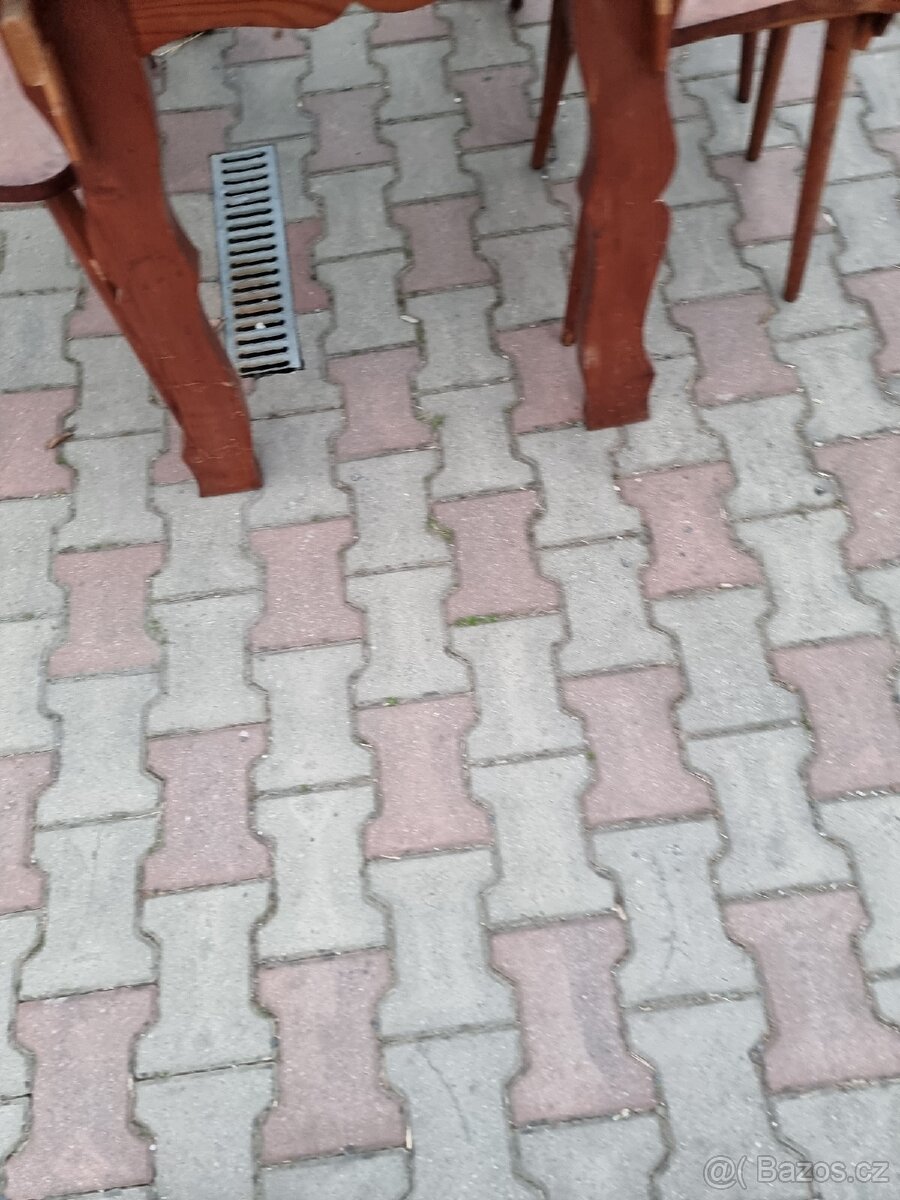 Selský stůl + 3 židle - 18