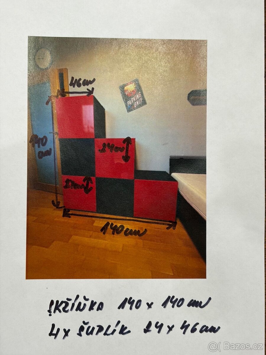 Komplet dětský pokoj s postelí a matraci - 18