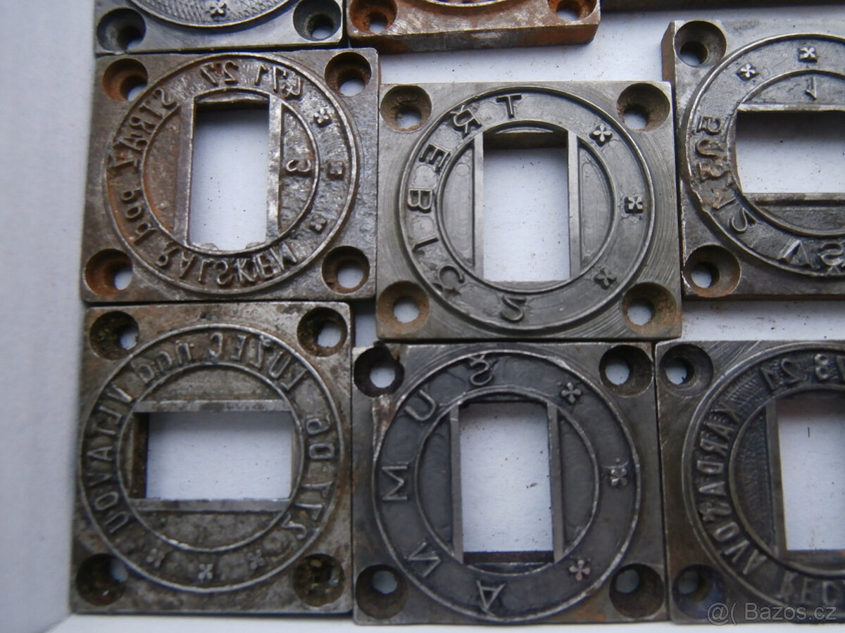 Prodám starší česká poštovní razítka - torza kus za 300 kč - 18