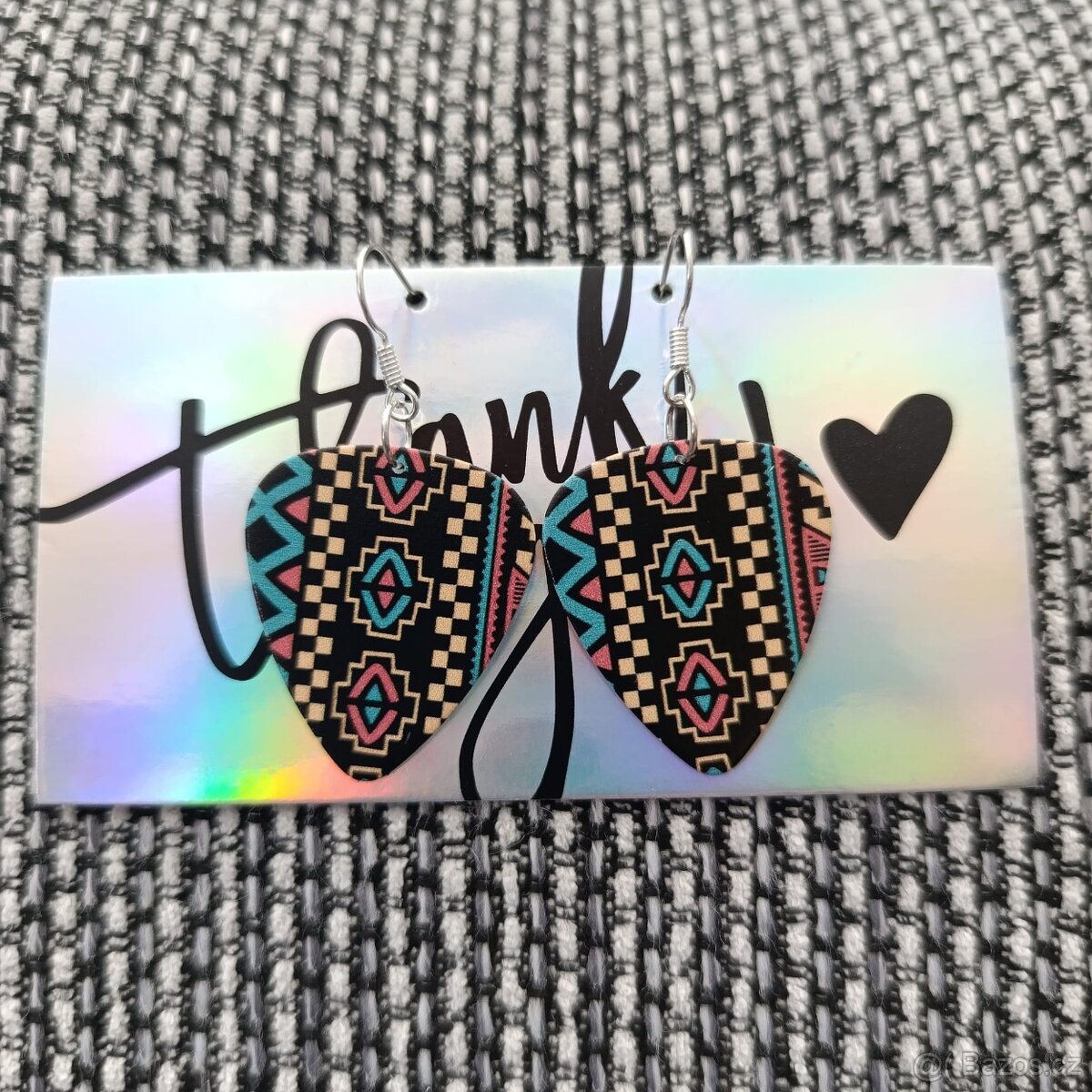 Náušnice z kytarových trsátek - 18