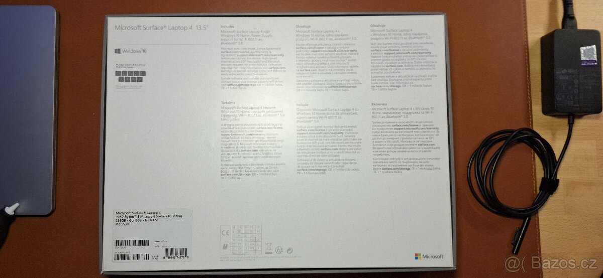 Microsoft Surface Laptop 4 AMD Ryzen 5, 256GB, 8GB Go RAM - 18