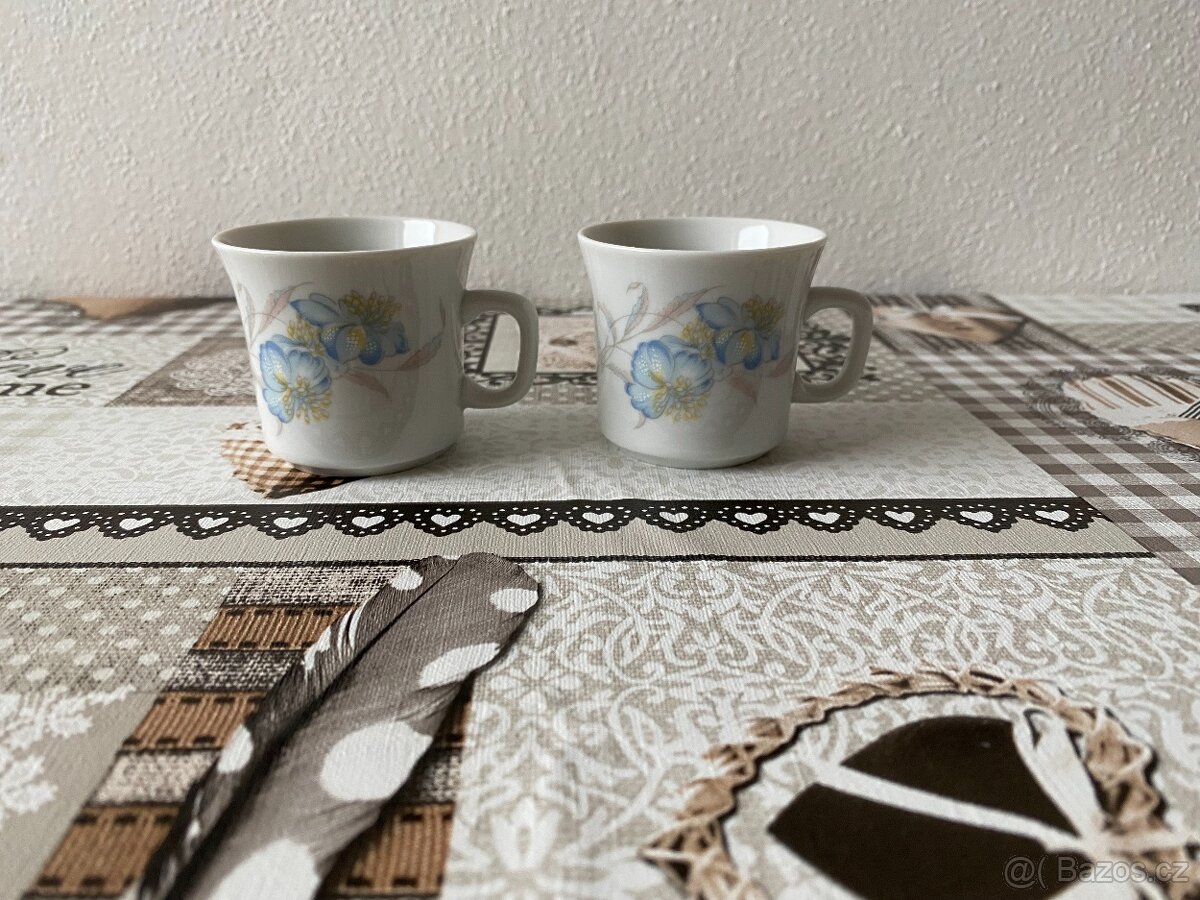 Nové raritní malé retro hrnky Thun Czechoslovakia - 100 ml - 18