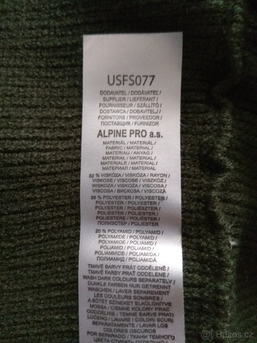 Nové unisex kruhové šály ALPINE PRO - černá, tmavě zelená - 18