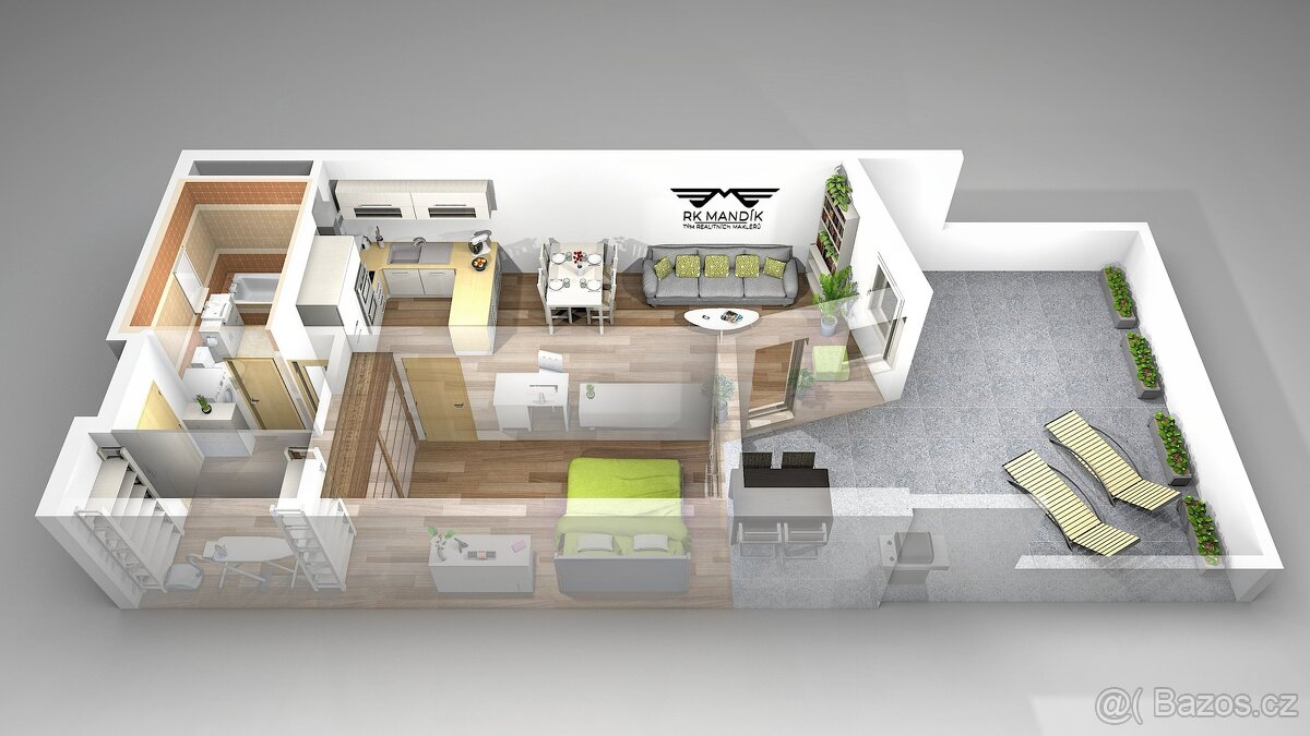 Pronájem bytu 2+kk 53 m², Praha - Prosek, ev.č. 711 - 18