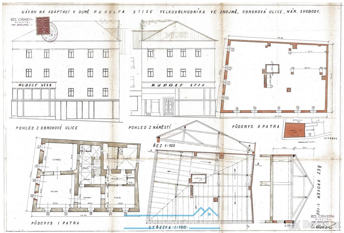 Prodej činžovního domu, centrum města Znojma, ul. Horní námě - 18