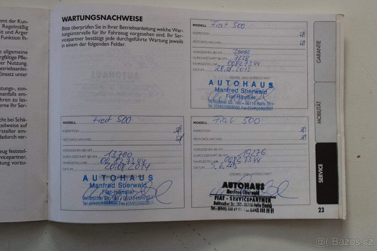 Fiat 500, 1,2i 51KW, KLIMA, SERVISKA, r.v. 2012 - 18