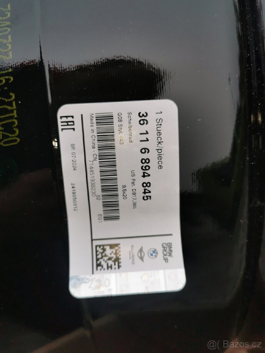 Originální alu kola BMW iX3 G08 20" - 18