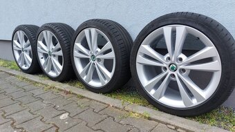 Alu kola 5x112 r18 Neptune originál Škoda Octavia II - 18