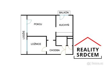 Prodej družs. bytu 2+1 s lodžií i s balkonem/51 m2 na ul. Br - 18