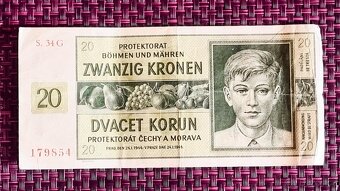 Konvolut protektorátních bankovek 5,- až 5oo,-Koru - 18
