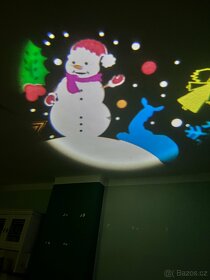 Vánoční projektor venkovní vnitřní - barevné vánoční motivy - 18