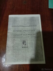 Zündapp K800, KS 601, K 500 atd - seznamy dílů, návody atd - 18