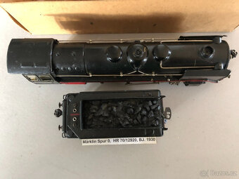 Märklin Gauge 0, Lokomotiva HR 7012920 s tendrem, originál, - 18