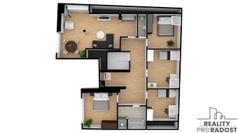 Prodej bytu 6+kk + 2 parkovací stání v Třebíči, byt 6+kk Tře - 18