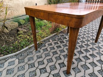 Art Deco jídelní rozkládací stůl Jindřich Halabala - 18