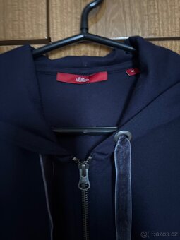 Prosivane a kožené bundy a kabaty mikina modra - 18