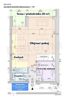 Pronájem mezonetového bytu 4+kk s předzahrádkou a garáží – P - 18