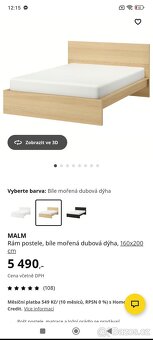 Prodám manželskou postel + Matrací 160cm x 200cm - 18