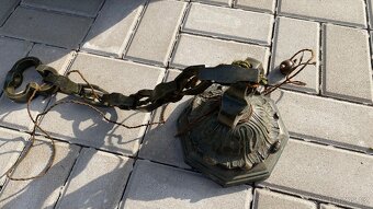 Hodně starý závěsný lustr nebo svítidlo - 18