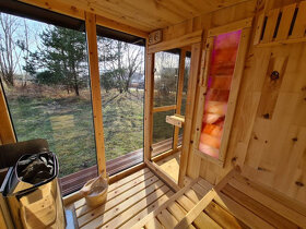 Venkovní finská panoramatická sauna Horizont M5 - 18