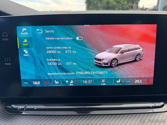 OCTAVIA IV RS 2.0TSI 180kW DSG ACC NAVI LED KOUPENO V ČR DPH - 18