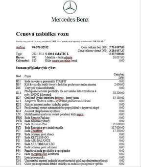 S 400d Long 4Matic AMG Line Executive Premium Plus, DPH - 18