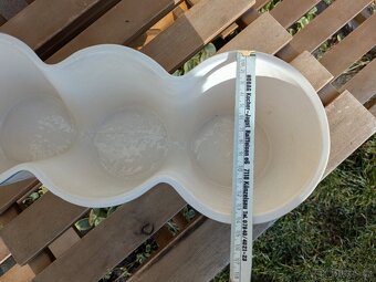 Velký keramický petrželák + dva květináče s podtáckem - 18