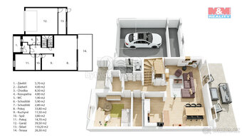 Prodej rodinného domu, 179 m², Všechlapy - 18
