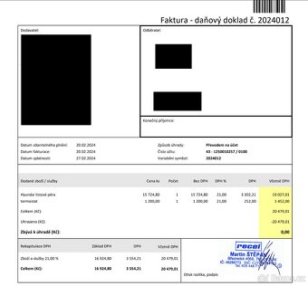 HYUNDAI H1 2.5 TDi 103kW / 3 místa / 197.000 KM / CENTRAL / - 18