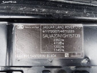 Land Rover Range Rover Evoque, 2.0 TD4 AWD 6°Manuál Serviska - 18
