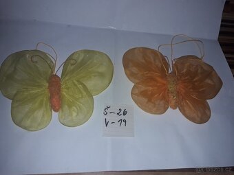 Prodám motýli NOVÉ -18x foto ,cena a rozměr na foto - 18