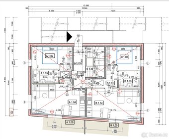 Novostavba byt 2+kk, 55m2 + 40m2 zahrada, garážové stání, Pr - 18