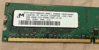 Paměti RAM do PC, typu DDR, DDR2 a DDR3, uvedená cena je za - 18