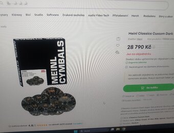 Činelová sada Meinl Classics Custom Dark - 18