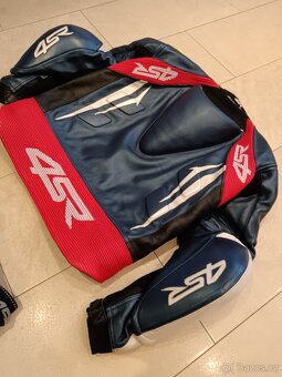 4SR RR Evo 3 Pearl Blue-Pánská moto kombinéza, dvoudílná - 18