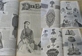 Bazar, módní časopis, svázaný ročník 1865, stará móda - 18