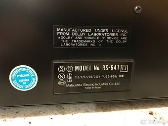 Technics Cassette deck  RS 641 Velice zachovalý stav - 18