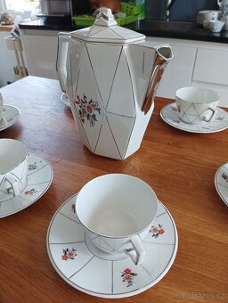 KUBISTICKÁ PORCELÁNOVÁ ČAJOVÁ SOUPRAVA CCP JM PORT DE LA CZE - 18