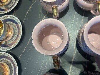 Starožitný růžový porcelán - velká sbírka - 18