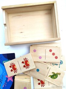 DŘEVĚNÉ PEXESO LESNÍ ZVÍŘÁRKA A DOMINO MOŘSKÝ SVĚT (NOVÉ) - 18