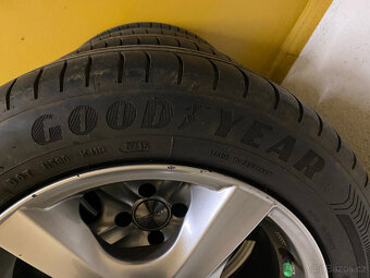 4 ks, Kompletní kola, 185/60 R15 Goodyear + Alu disky DEZENT - 18