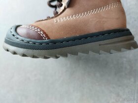 Nové dětské kožené kotníčkové zimní boty Pollino vel. 19 - 18