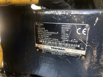 Minibagr Yanmar VIO 10 - 18