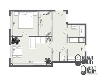 Pronájem bytu 2+1, 63 m2 - Jablonec nad Nisou, ev.č. 06656 - 18