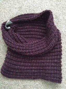 Nové dámské pletené sety - čepice, šála/kruhová šála - 18