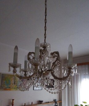 Křišťálový lustr, 6.ramenný (Český křišťál) - 18