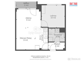 Prodej bytu 2+kk, 42 m², Beroun, ul. Na Klášteře, lodžie - 18