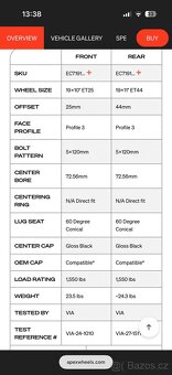 APEX EC7, BMW 5x120, 19” Black - 18