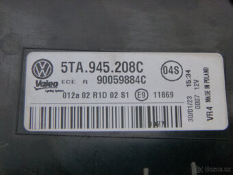 VW Touran výztuha světlo blatník dveře kapota 5TA - 18